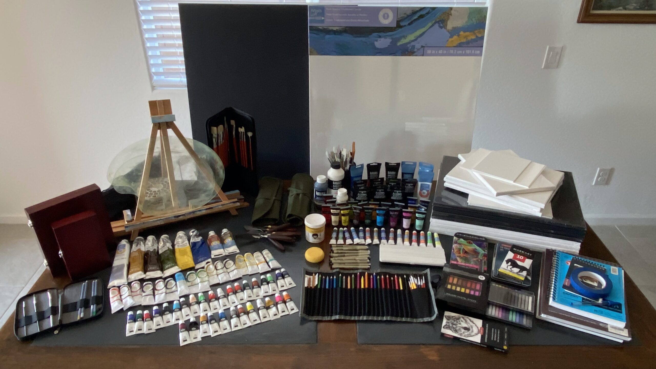 Art Supplies on a table, Austin Colton, 2026