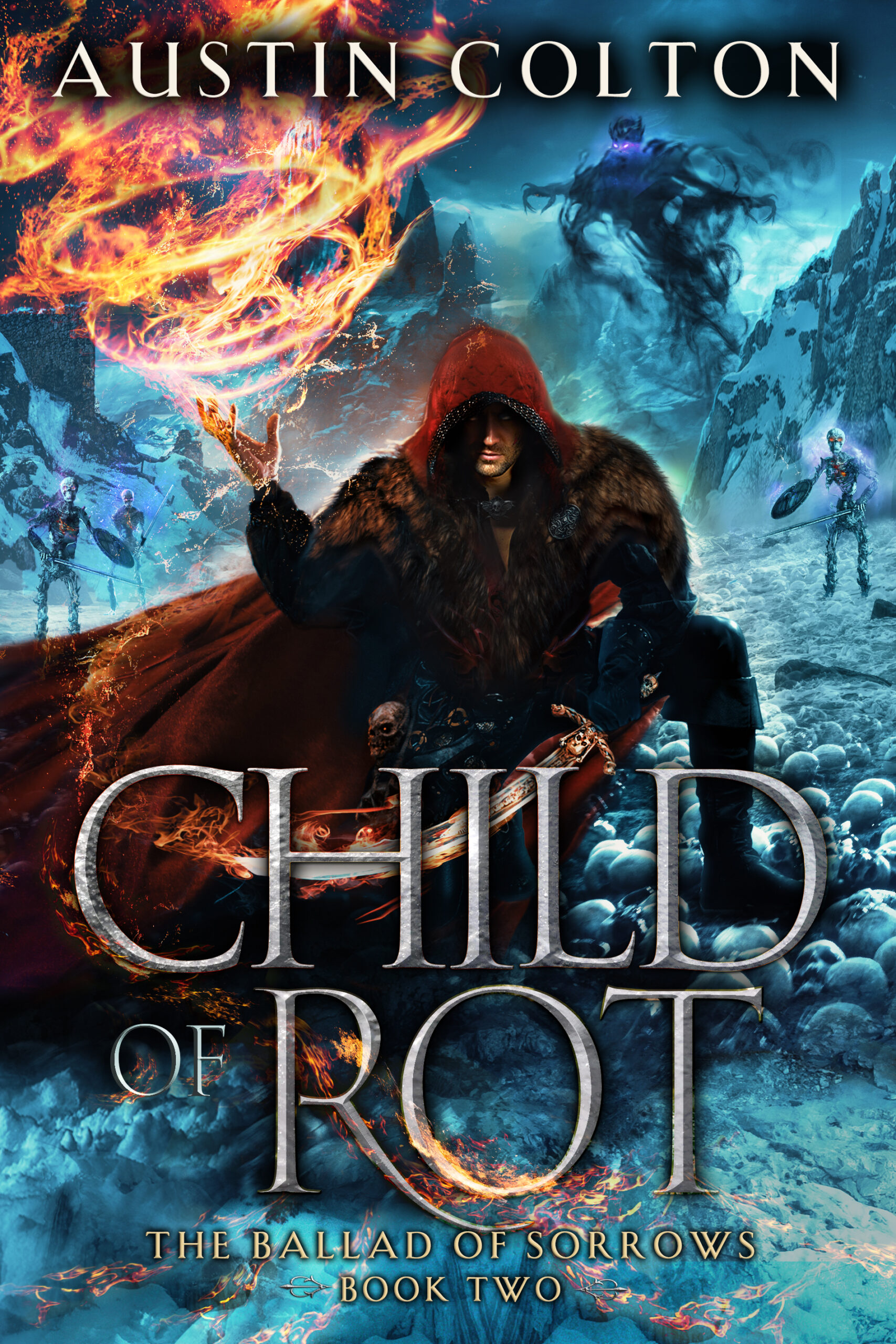 Child of Rot book cover, book two of the Ballad of Sorrows